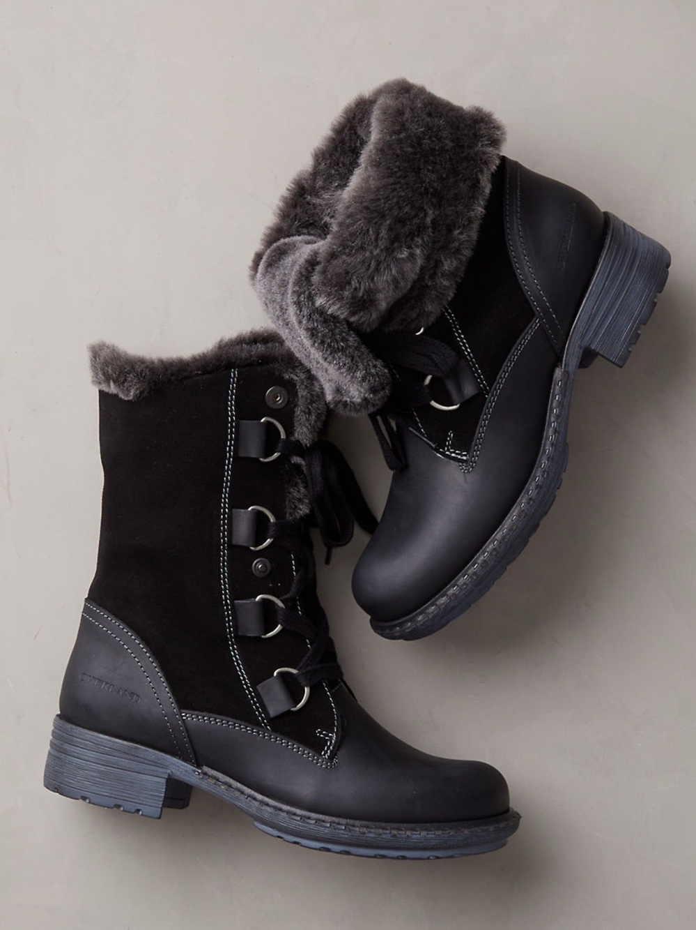 Women's Sono Wool-Lined Waterproof Leather and Sheepskin Hiker Boots
